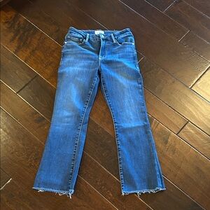 Frame Denim le crop mini boots Jeans in Deep Blue